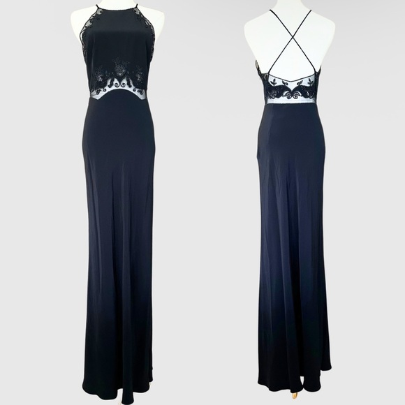 Cache Dresses & Skirts - Y2K 90’s Long Black Formal Dress Cache Women 4 Vtg NWT Classic Cocktail Prom LBD